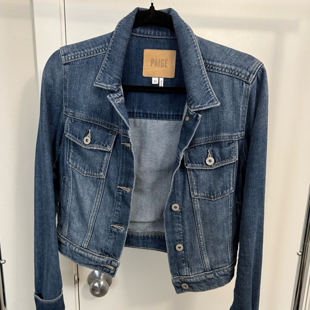 PAIGE Classic Blue Denim Jacket